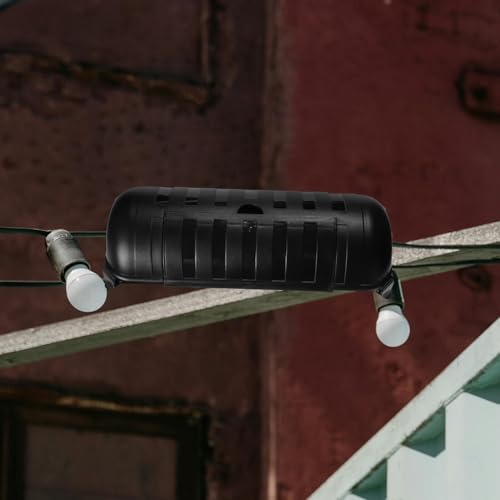 Boîte de jonction électrique extérieure noire en plastique solide et kit sécurisé