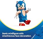 LEGO Sonic The Hedgehog Sonic : Jouet de voiture de course Speedster Lightning pour garçons et filles - Ensemble de construction avec minifigurine pour enfants et joueurs, 7+ - Idée de cadeau pour les anniversaires - 77117