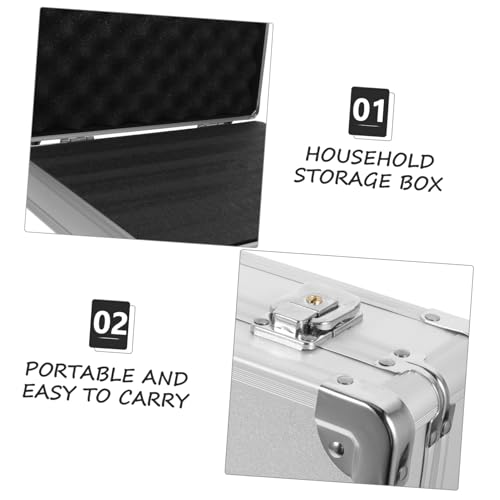 Aluminum Tool Box Safe Storage Box for Crafts for Travel Briefcase for Men3