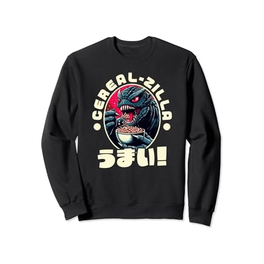 Anime Kaiju Monstruo Japonés Cereal Zilla Oishii Umai Zilla Sudadera