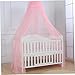 QmjdDymx Adjustable Height Baby Bed Canopy - Encrypted Breathable Mesh Bed Curtain for Cribs and Toddler Beds, Nursery Decoration Accessory