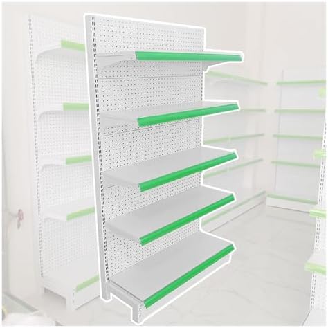 Retail Display Storage Rack，5 Tiers Commercial Retail Rack Display Stand, Supermarket Snack Shelf for Fruit Vegetable/Floor-Standing Concession Potato Chip Display Holder, Easy Assembly(92x4