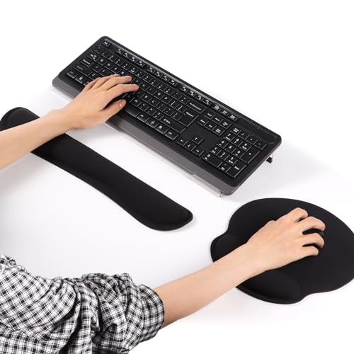 Soulager le canal carpien avec le repose-poignet pour clavier en acrylique incliné et mousse