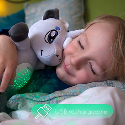 Baby White Noise Machine Music soothers for Sleep: Lumipets Night Light Projector and Sound Machine Baby Soother Unicorn Stuffed Animal Baby Gifts