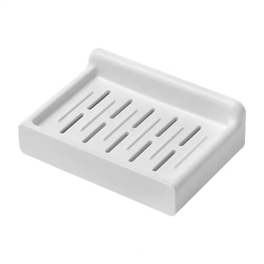 CTRLZS Wall-Mounted Soap Dish Holder,Punch-Free, Self-Adhesive,Double-Layer with Detachable Drawer,Drain Dispenser for Bathroom