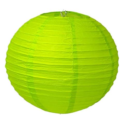 Creativery 1 Papier Lampion 30cm Laterne Hochzeit Party Wohnungsdeko Hängedeko Raumdeko Geburtstag Feier maigrün lindgrün hellgrün Cover