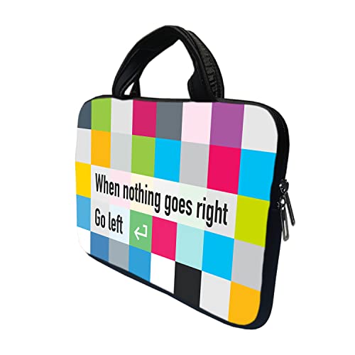 Image of Theskinmantra When Nothing Goes Right, Go Left Laptop Sleeve for 13 inch laptops