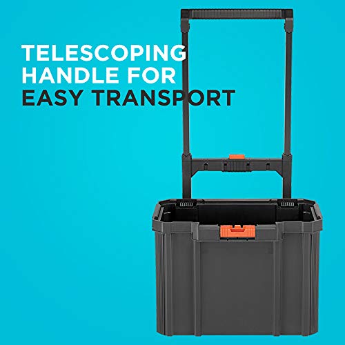 beyond by BLACK+DECKER BLACK+DECKER BDST60500APB Stackable Storage System - 3 Piece Set (Small, Deep Toolbox, and Rolling Tote) by BLACK+DECKER - Image 7