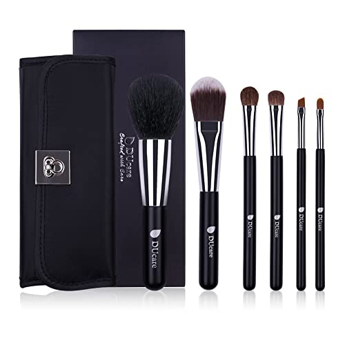 DUcare Makeup Brush Set 6Pcs Makeup Brushes Women Gift Professional Synthetic Essential Face Eye Shadow Eyeliner Foundation Blush Lip Powder Liquid Cream Blending Brow Brushes