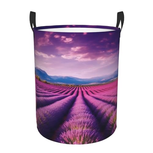 Panier à linge autonome Lavender fields grand sac de rangement durable - 3