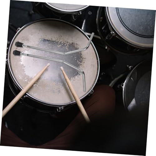 Support de batterie SUPVOX robuste en métal argenté pour percussion - 6