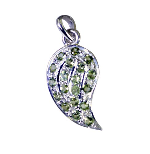Pendentif en péridot vert et argent pour femme, un bijou papillon d'exception