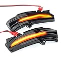 YannnnV12 Auto Rückspiegel Blinker Für Ford Mondeo MK5 2014-2019,1 Paar Auto-Rückspiegel, Blinker, Seitenspiegelleuchte Spiegelblinker,B-Yellow