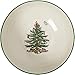 Spode Christmas Tree Round Serving Bowl - 8-Inch Ceramic Bowl for Pasta, Salad, Soup, and Side Dishes - Elegant Porcelain Design, Stackable, Dishwasher & Microwave Safe - Ideal for Holiday Gatherings