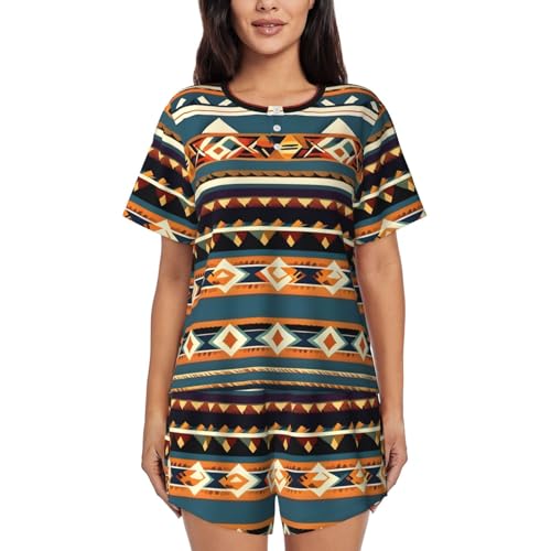 Ensemble de pyjama court femme contre la chaleur nocturne en tissu doux