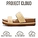 Project Cloud Womens Sandals - Premium Cork Insole Insole Shoes for Women Lightweight and Non Slip Beach Sandals for Women 2026 (Riptide, RAFF, 10)