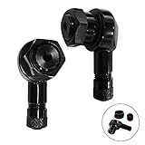 winkelventil adapter Hochwertiges Material: Der Motorrad Winkelventil besteht aus hochwertigem aluminiumlegierungsmaterial und die oberflächenfarbbehandlung wurde eloxiert. Reifen Ventil ist stark, korrosionsbeständig. 90 grad Metallventile reißt oder verschlechtert sich nicht aufgrund des wetters und kann lange verwendet werden, um die lebensdauer der originalen reifenventilschraube zu verlängern!