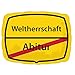 Produktbild Amscan 3770501 - Junior Shape Folienballon Abitur - Weltherrschaft, circa 43 x 30 cm, Heliumballon