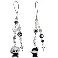 Amazluck 2 Stück Anime Schlüsselanhänger Handy-Anhänger Anime Inspiriert Telefon Charms Schlüsselanhänger Zubehör für Handytasche Geburtstagsgeschenk Geldbörse Tasche Handtasche Reisedekoration