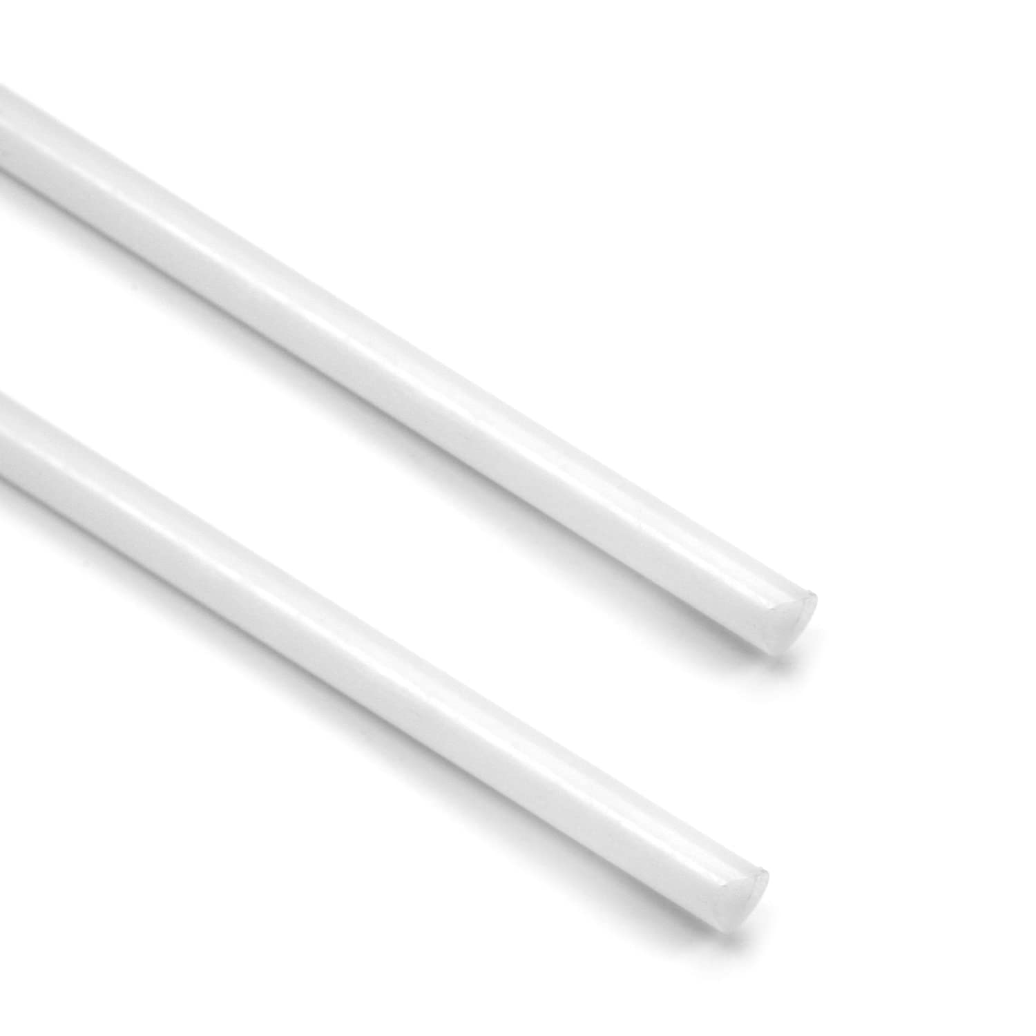 Othmro Lot De 4 Barres Rondes En Plastique ABS, Blanc, Diamu00e8tre