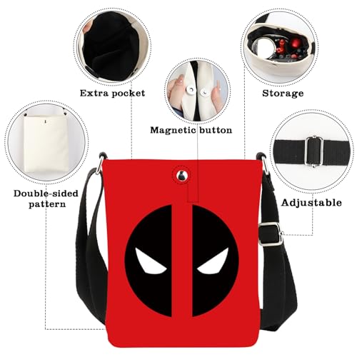 CMNIM Cartoon Movie Inspired Gifts Mask Character Crossbody Bag Fans Gifts Series Best Friend Merch3