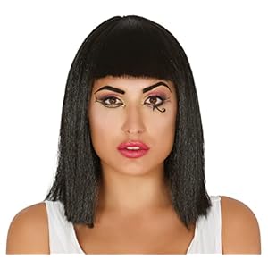 FIESTAS GUIRCA GUI4190 – Peluca Negra de Cleopatra (contenedor de Caja)