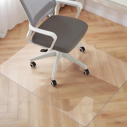 Royhom (ロイホム) プラスチックフロアプロテクター 0fficeチェア用 クリアチェアマット 硬質床用透明PVCフロアマット 90x160cm ゲーミングチェアマット オフィスチェアマット ホームオフィス用フロアプロテクターの商品画像（Amazon）