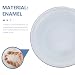 4 Stück Emaille SchüSsel Weiß - Tiefe Suppenschalen FüR Salate, Snacks Und Ramen - SpüLmaschinengeeignet Und Langlebig FüR Zuhause Und Partys 20 x 6CM