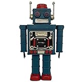 blechdosen roboter basteln Zustand: Neu aubaho Retro Roboter Metall Blechroboter 27cm Dekoration Blech Antik-Stil Vintage blau