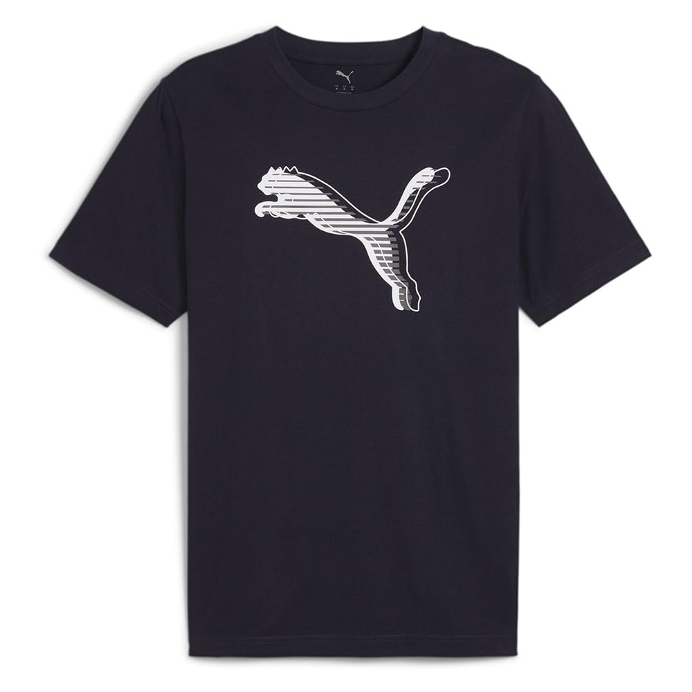 PUMA Mens GRAPHICS Cat Logo Tee Sportstyle Core S New Navy