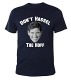 Mister Merchandise Cooles Herren T-Shirt Don`t Hassel The Hoff, Größe: M, Farbe: Navy