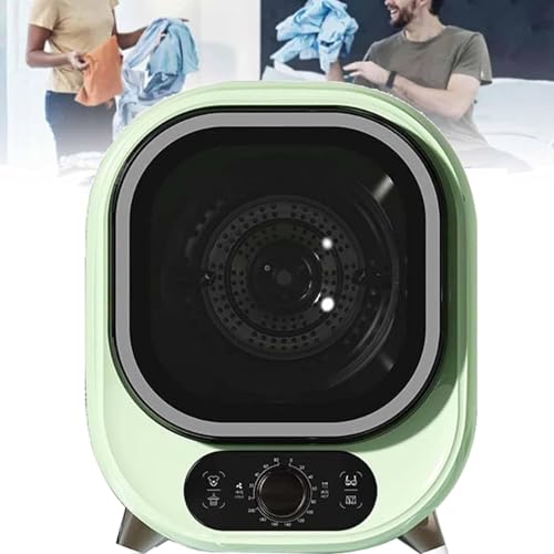 URJWAN Tragbarer Kondens-WäSchetrockner, Kleiner 5-Kg-BelüFtungstrockner, Zur Wandmontage Oder Auf Der Arbeitsplatte, Kompakter Mini-Schleudertrockner, 0,8 Kg TragfäHigkeit,B-110V