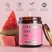 Watermelon Sugar High Scented Candle - Smells Like Strawberries on a Summer Evening - Harry Styles Gifts - Harry Merch - Harry S One Direction Present Idea Music Themed Gift for Fans