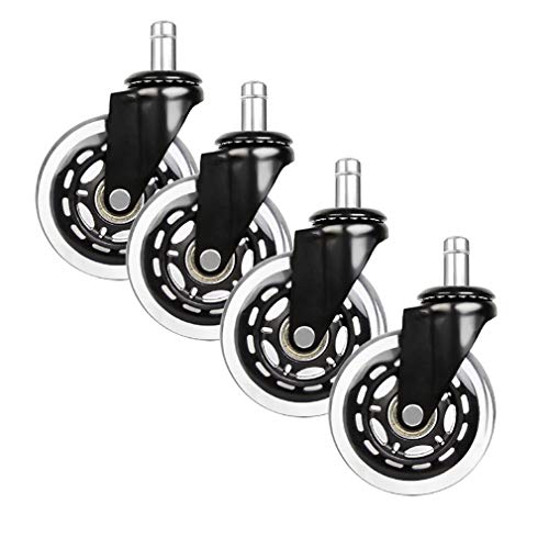 castor wheels, Ruedas giratorias universales de PU con tornillo M11, carga 200 kg, rollo silencioso