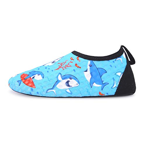 L-Run Boys Girls Water Aqua Shoes For Swimming Pool Beach Blue 11.5-12.5=Eu30-31 #TOP5