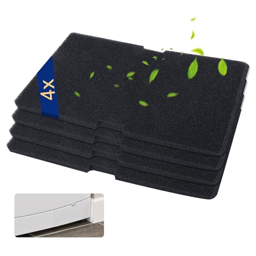 4 x Filtre Seche Linge Beko 2964840100, Filtre Éponge pour Sèche-linge à Pompe Chaleur et Séchoir à Condensation, Filtres en Mousse pour Beko Grundig...