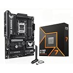 Micro Center AMD Ryzen 7 9700X CPU Processor with ASUS TUF Gaming B850-PLUS WiFi AM5 ATX Motherboard (DDR5, PCIe 5.0, 3X M.2, Wi-Fi 7, USB 20Gbps Type-C)