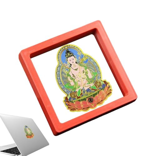 2026 Tai Sui Metallaufkleber, traditioneller Buddha-Aufkleber, Mond-Neujahrs-Dekoration, für Männer, Frauen, Mutter, Vater, Familie, Freunde, Kollegen, Handys, Tablets, Laptops, Koffer