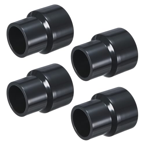 M METERXITY 4-Pack UPVC Reducer Pipe Fitting, DN25x20 Reducing Coupling Connector PVC Straight Pipe Coupling Connector for Water Line [Grey]