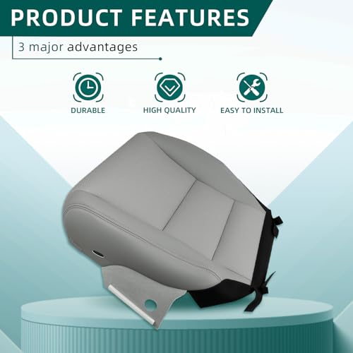 Housse de siège avant cuir Honda Accord 2013 2014 2015 2016 2017 gris - 3