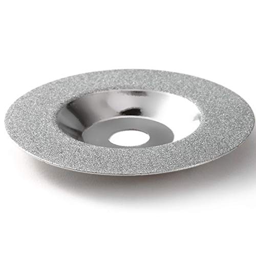 Meule à béton, Disques de meulage diamant 100mm argent 2 pcs verre bijoux roche lapidaire