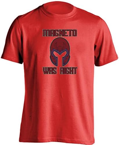Lucky Tees Magneto was Right Helmet X-Men Mens & Womens Band T Shirts Printing T Shirt