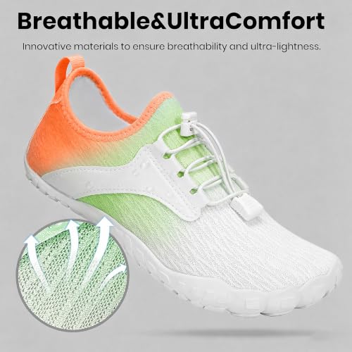 Image of Barefoot Water Shoes for Men Women 2026 Quick Dry Athletic Shoes Non-Slip Wide Toe Aqua Footwear Beach Swim Hiking Kayaking Yoga Outdoor Sport