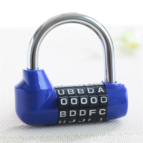 Cadenas à code de sécurité avec combinaison à 5 positions et large anse en acier