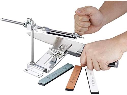 RUIXIN PRO Knife Sharpener Scissors Sharpener Professional Stainless Steel Kitchen Set Fix-angle With 4 Sharpening Stone