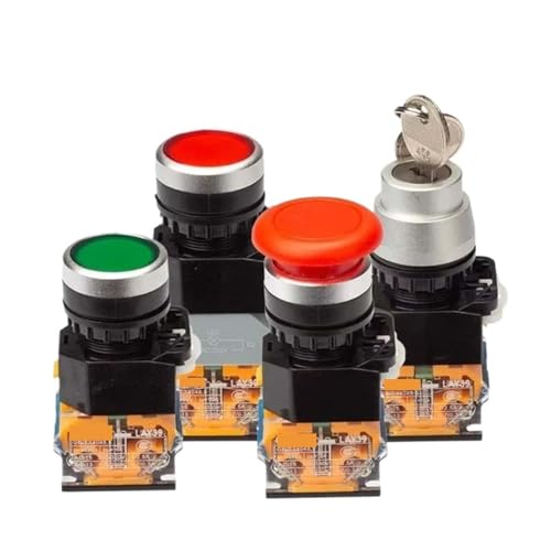 Sélecteur à bouton LAY39B LA38 10BND commande rotative 220V