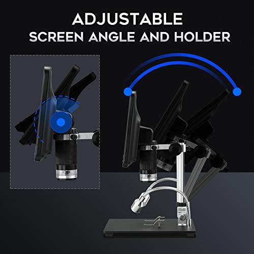 image for TOMLOV DM10 8.5'' Digital Microscope 50X-1300X Soldering Microscope, U