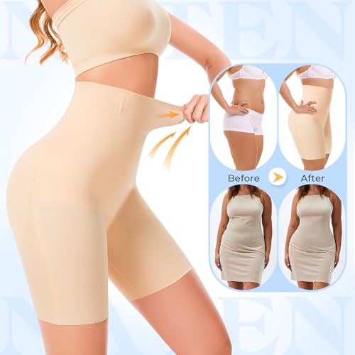 NaTen Women's Padded Body Shapewear High Waisted Hip Enhancer Butt Lifter Thigh Slimmer Seamless Fake Hip Panties4