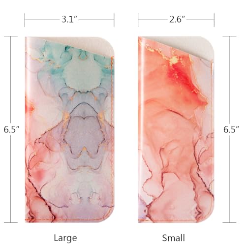 Image of TRIUMPH VISION Reading Glasses Pouch Eyeglass Sleeve Soft Case Slim 3 Pack