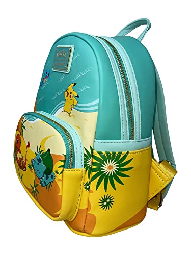 Loungefly Pokemon Original Starters Beach Scene Womens Double Strap Shoulder Bag Purse2